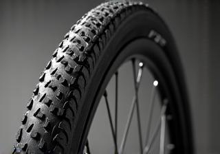 Close up of bicycle wheel and tyre